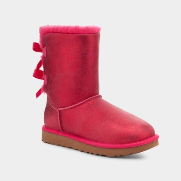 🆕UGG BAILEY BOW GLISTEN SIZE:10 NEW IN BOX COLOR RADISH SOLDOUT DEAD-STOCK - Picture 4 of 14